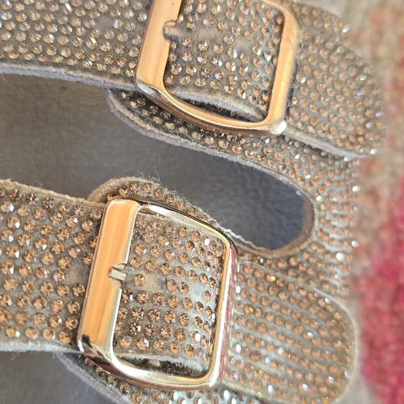 H2K Gold Slide Sandals Size 8 - Picture 7 of 7